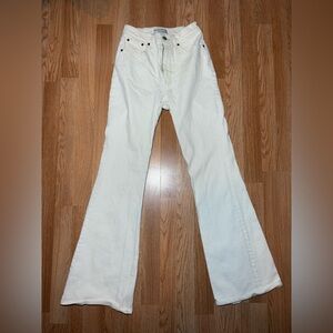 Women's White Flared Jeans